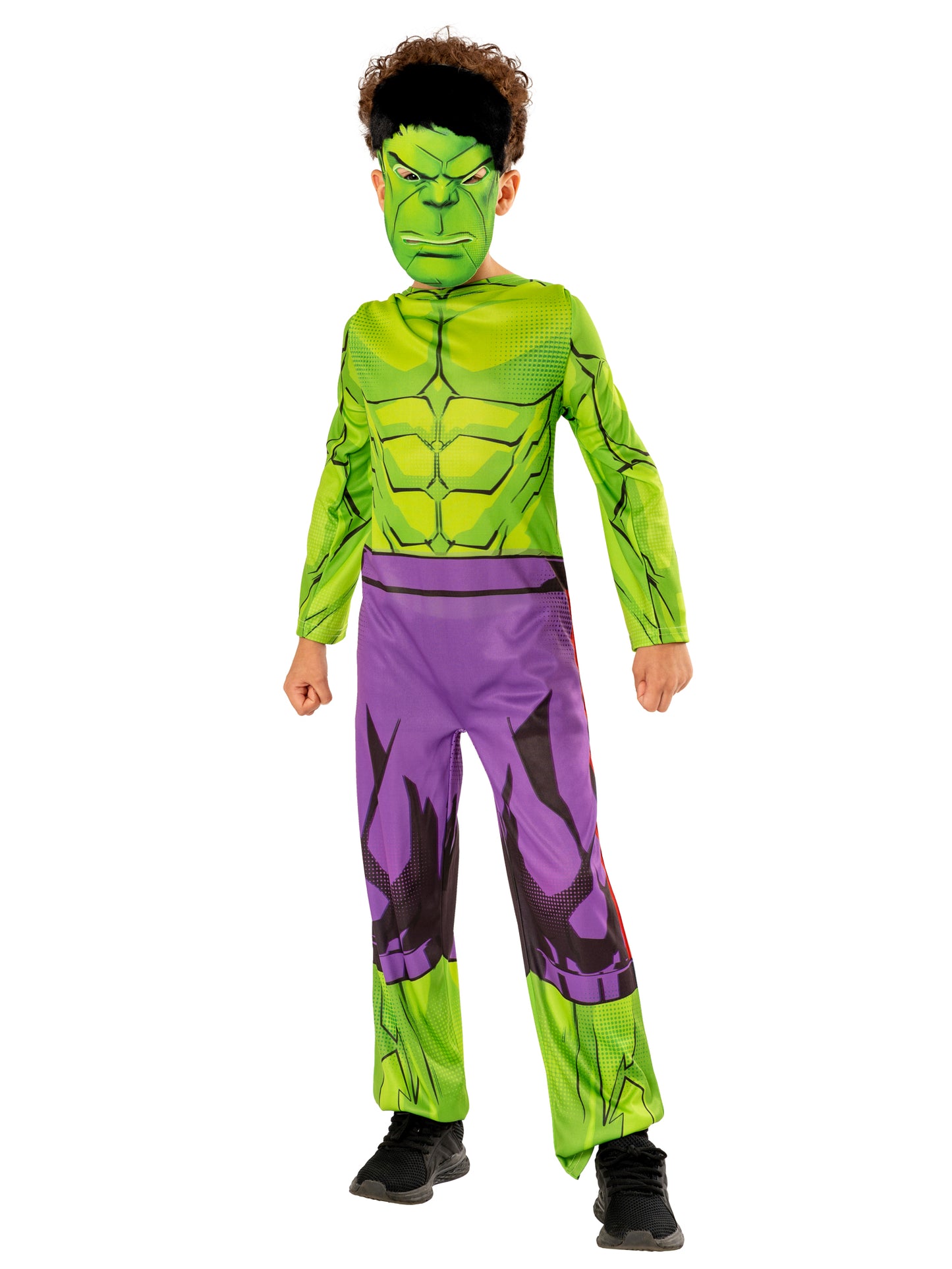 Rubies Marvel Hulk Kinderkostüm für Jungen mit Overall und Filzmaske – Produktansicht