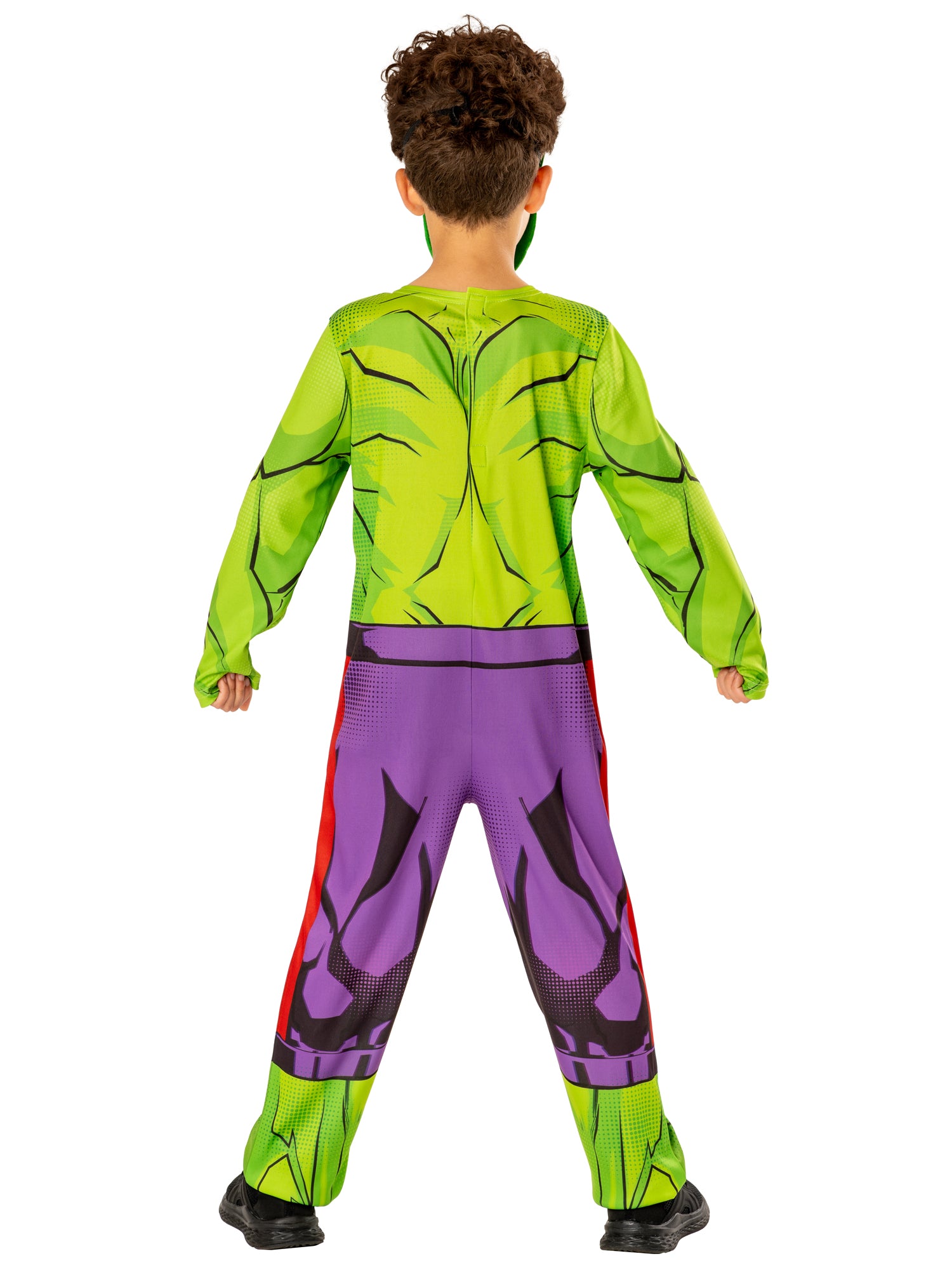 Rubies Marvel Hulk Kinderkostüm für Jungen mit Overall und Filzmaske – Detailansicht