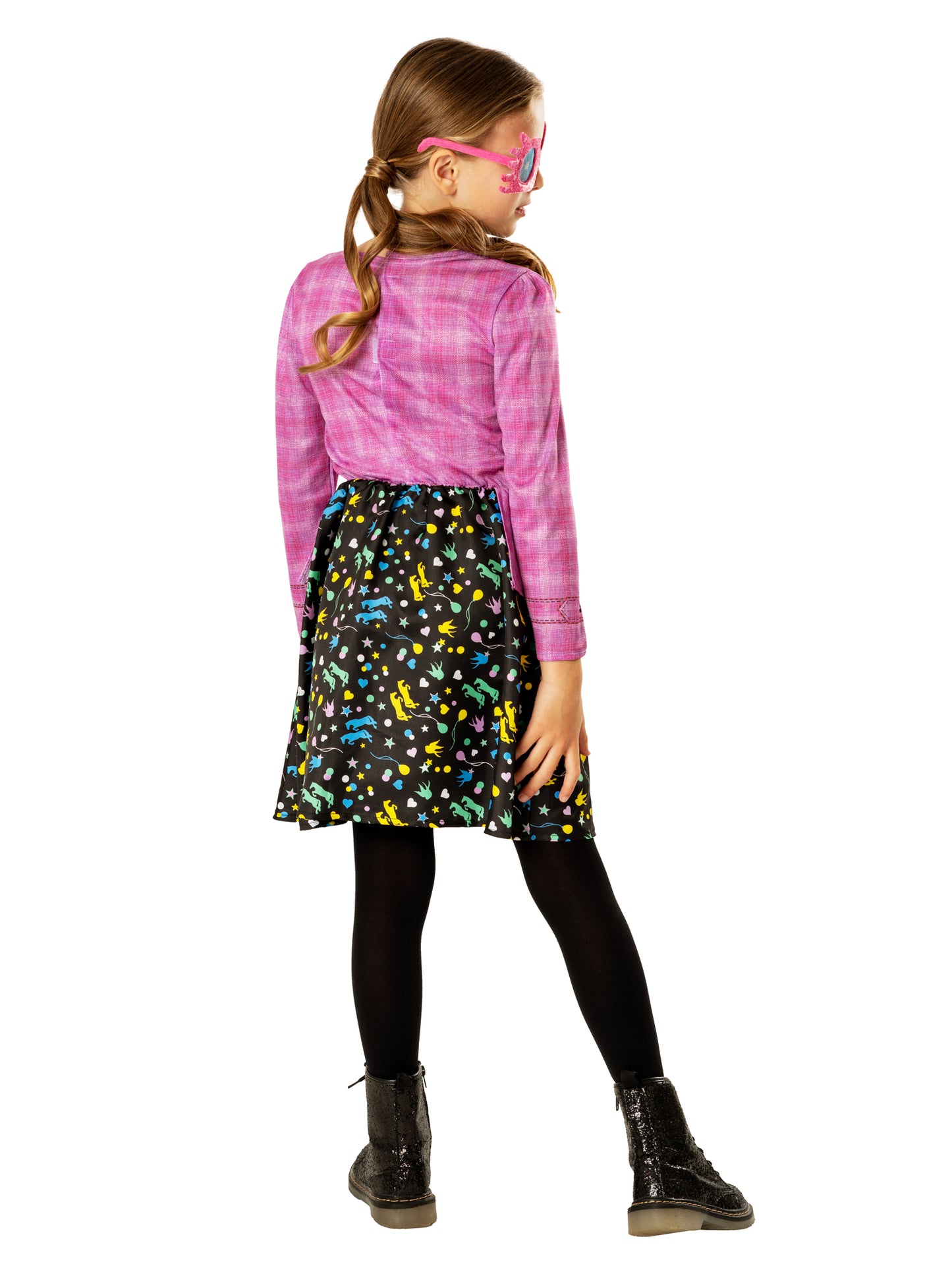 Rubies Luna Lovegood Kinderkostüm für Mädchen mit Kleid und Stoffbrille – Detailansicht