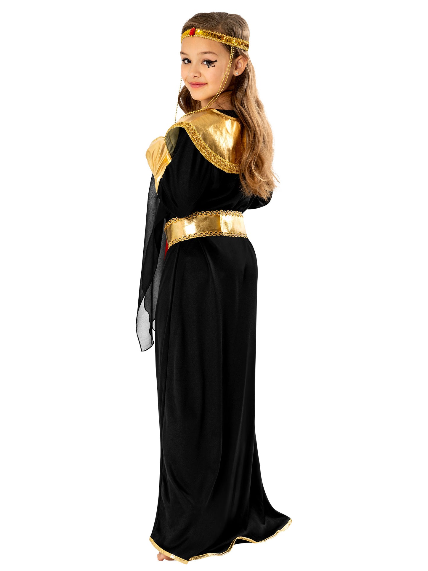 Rubies Black Female Pharaoh Kinderkostüm für Mädchen – Seitenansicht
