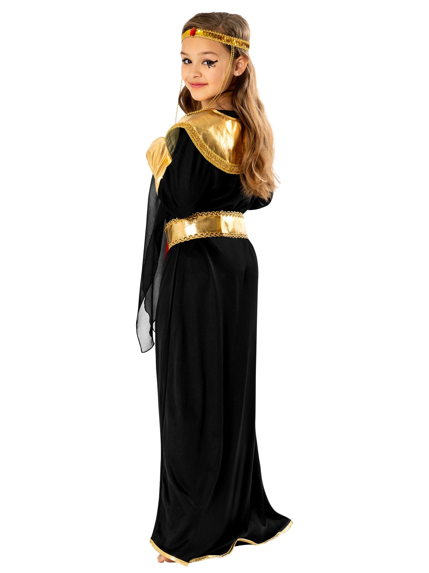 Rubies Black Female Pharaoh Kinderkostüm für Mädchen – Seitenansicht