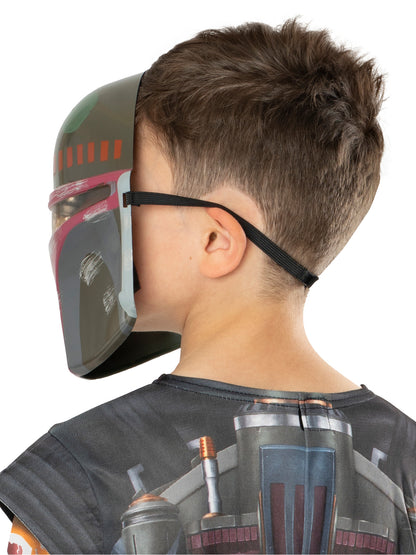 Rubies Star Wars Boba Fett Halbmaske für Kinder – Seitenansicht
