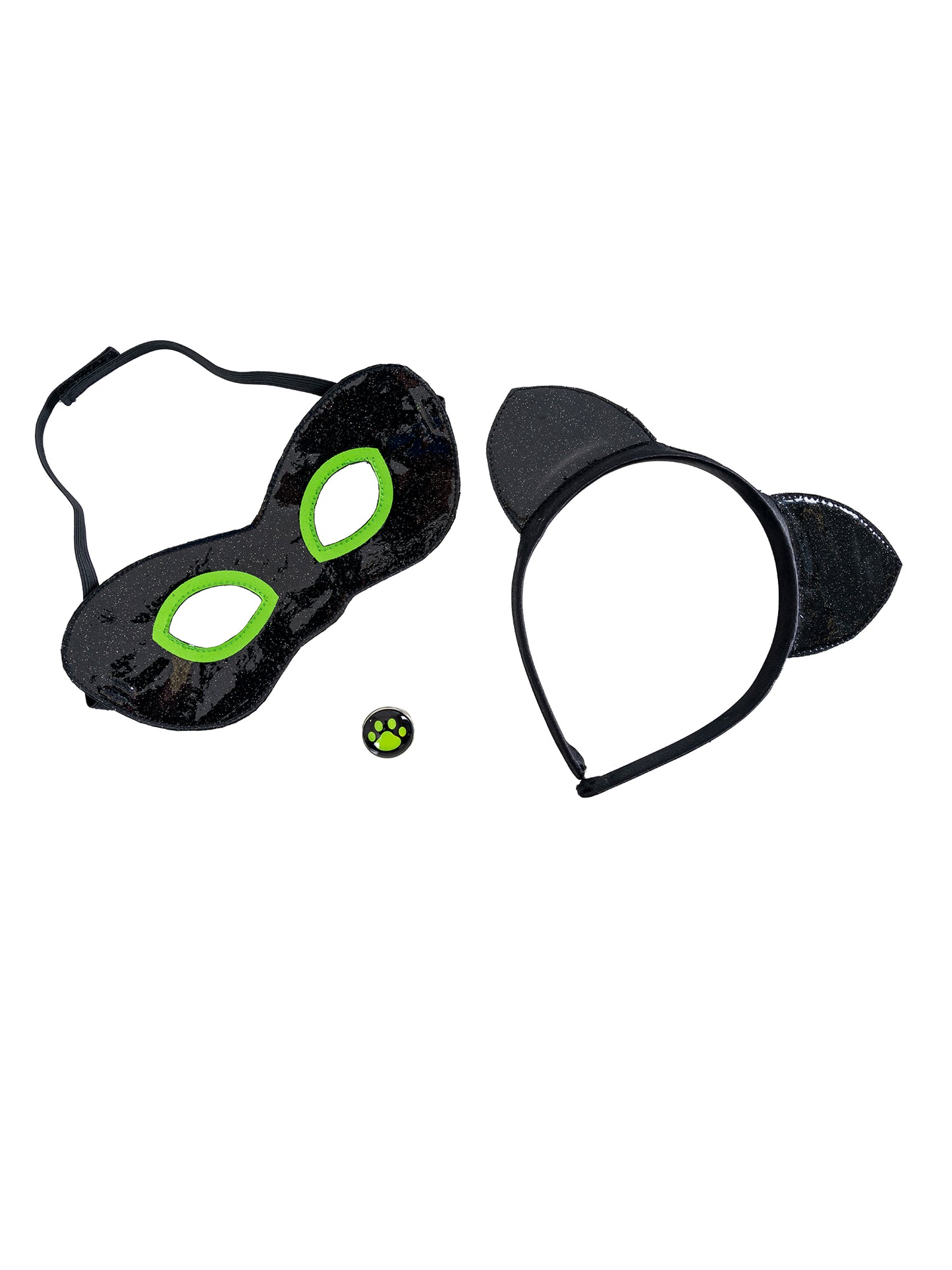 Rubies Cat Noir Kostüm-Set für Jungen mit Maske, Headband und Ring – Detailansicht