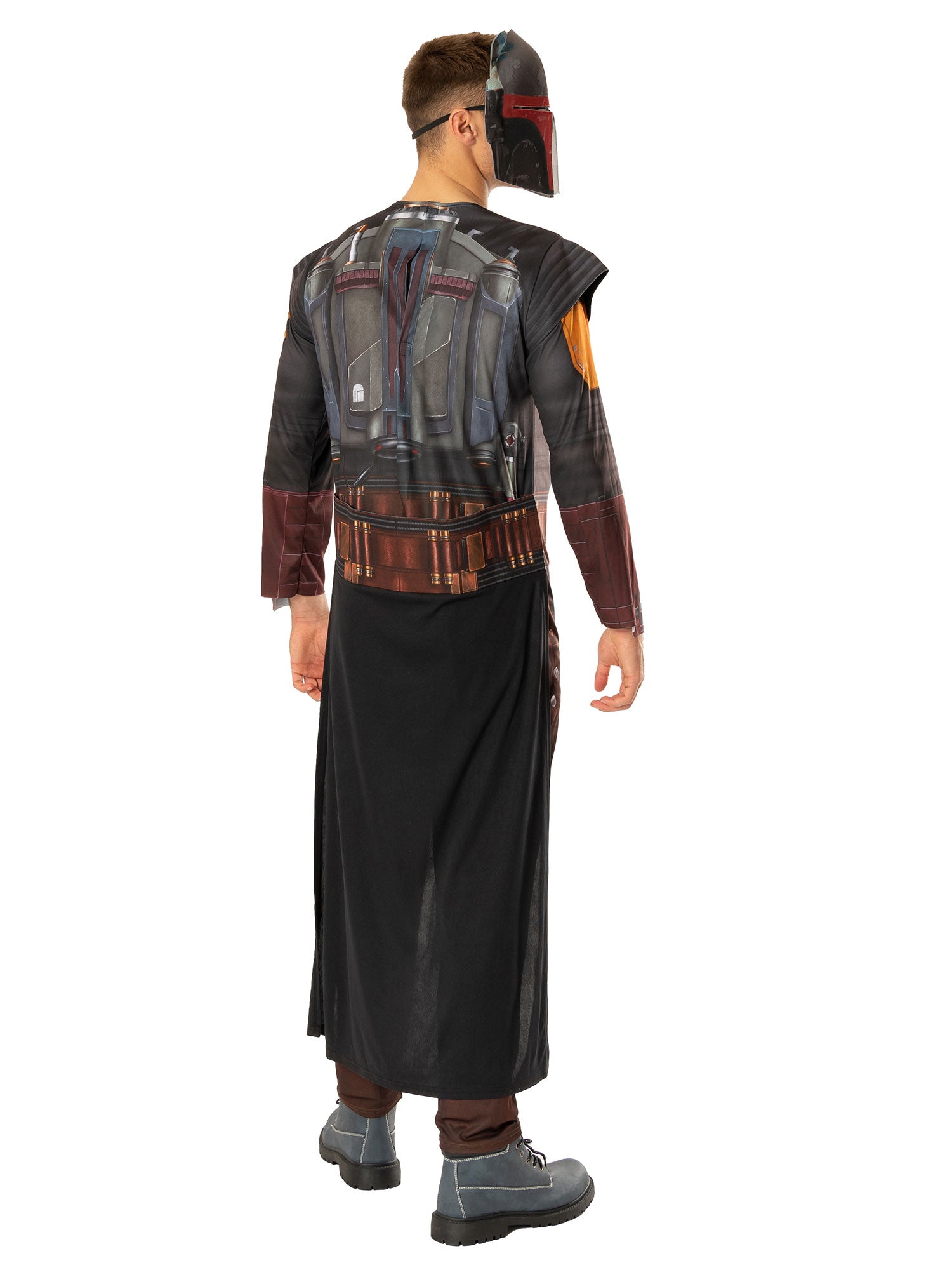 Rubies Boba Fett Kostüm für Erwachsene mit Umhang und EVA-Maske – Detailansicht