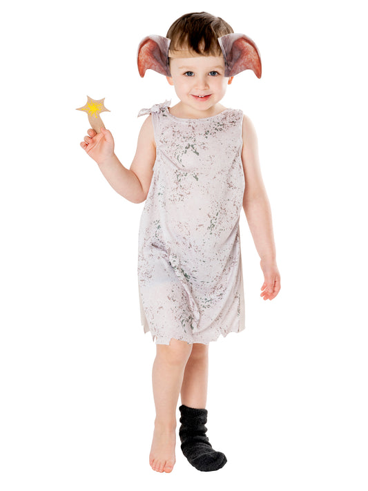 Rubies Harry Potter Dobby Kinderkostüm mit Tunika und Ohren-Stirnband – Produktansicht