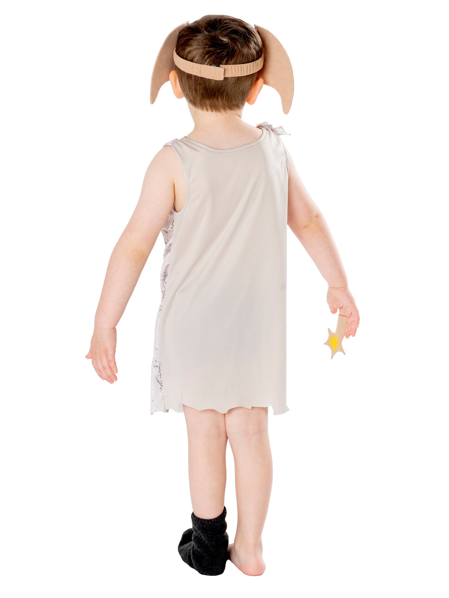 Rubies Harry Potter Dobby Kinderkostüm mit Tunika und Ohren-Stirnband – Detailansicht