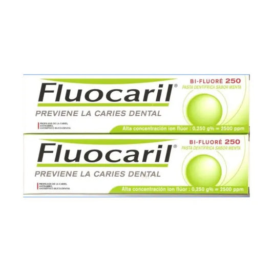 FLUOCARIL FLUOCARIL Zahnpasta Minzgeschmack Kariesvorbeugung 2 x 125 ml Kosmetik