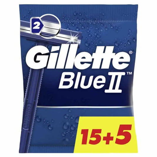 GILLETTE Blue II Rasierklingen 20 Stück Verpackung