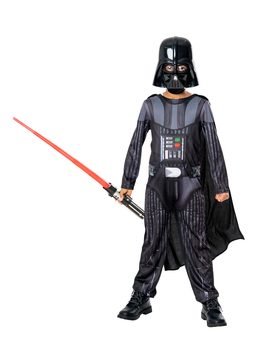 Rubies Star Wars Darth Vader Kinderkostüm mit Maske, Umhang und Lichtschwert