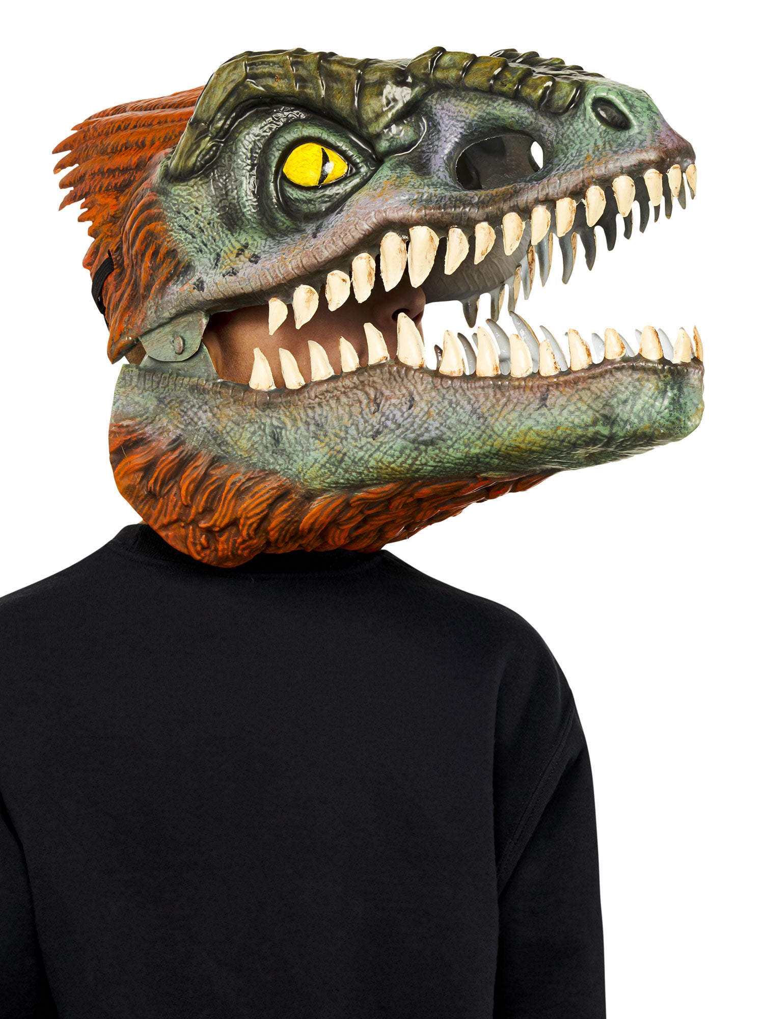 Rubies Pyroraptor Maske mit beweglichem Kiefer Jurassic World – Detailansicht