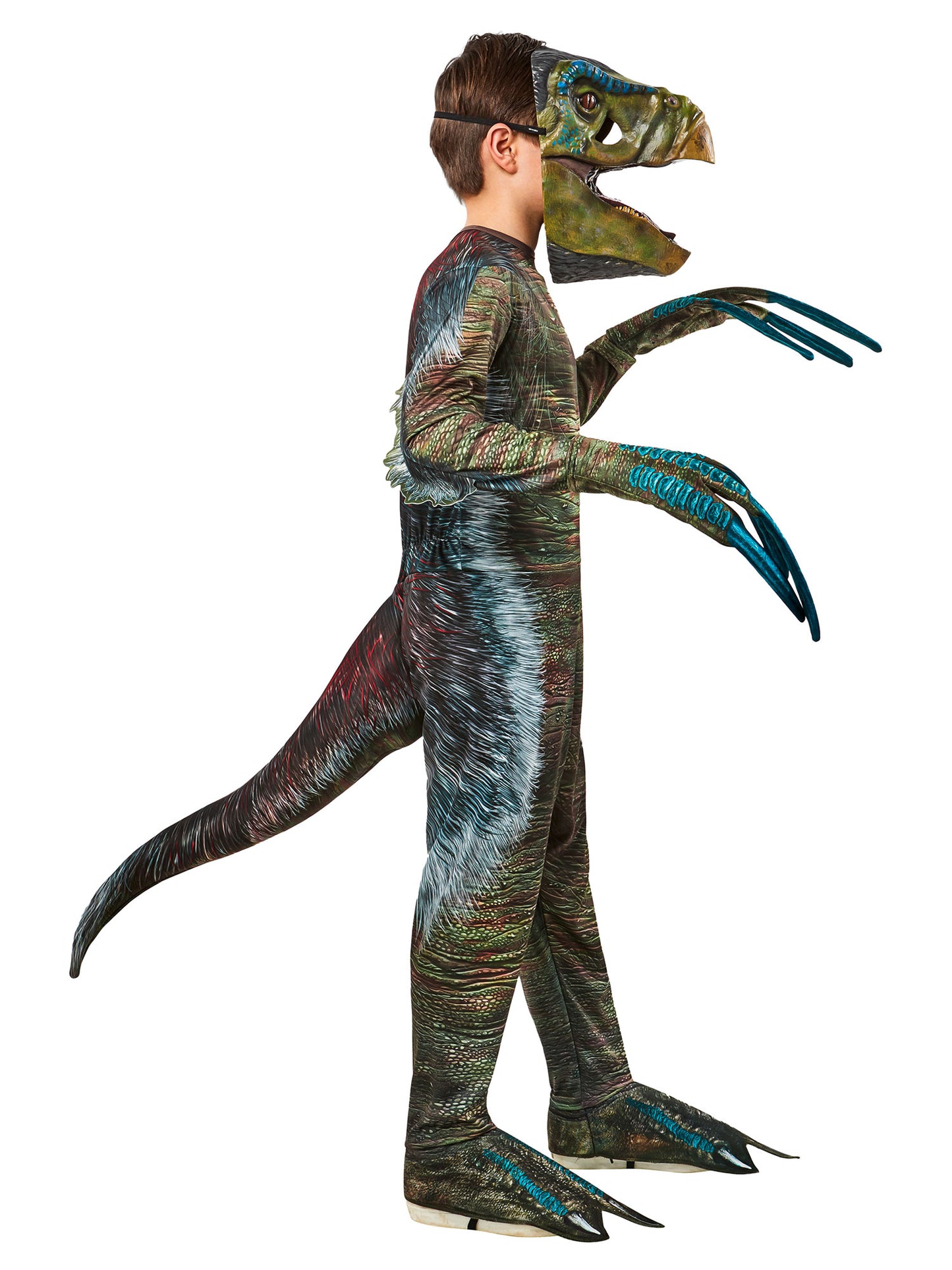 Rubies Therizinosaurus Kinderkostüm Jurassic World mit Maske – Seitenansicht