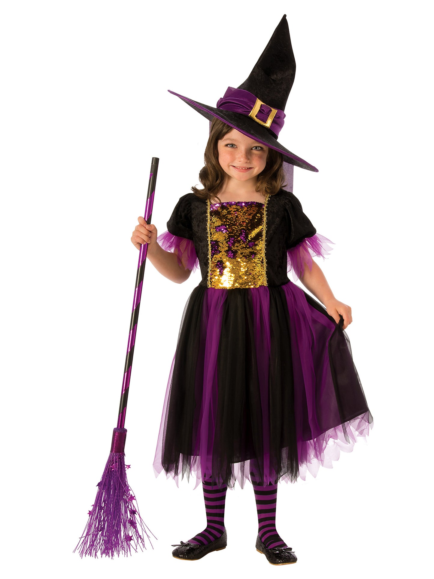 Rubies Colour Magic Witch Kinderkostüm für Mädchen