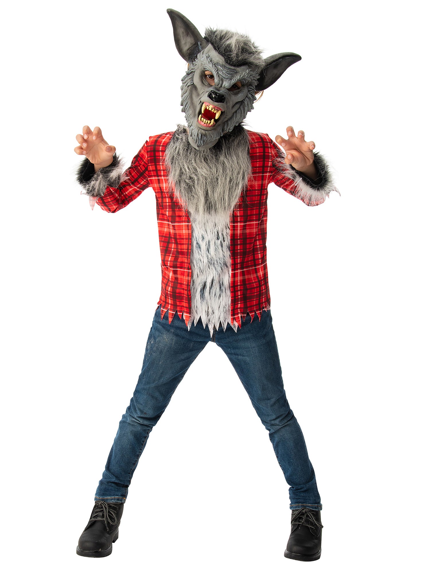 Rubies Werwolf Kinderkostüm für Jungen mit Hemd und Maske