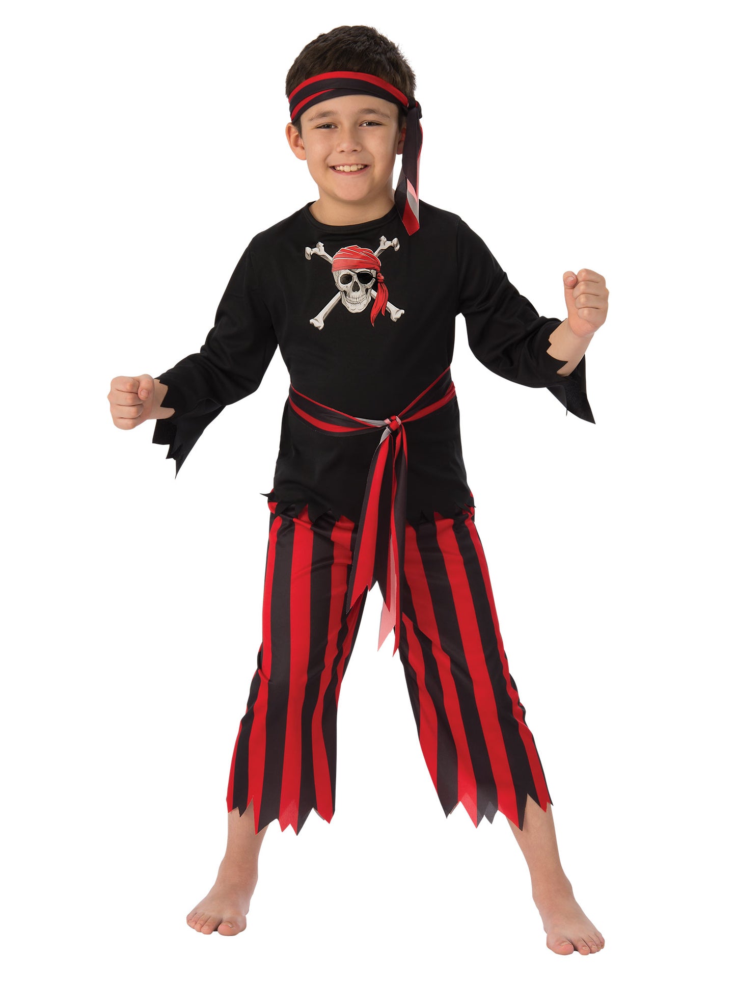 Rubies Pirate Boy Kinderkostüm für Jungen mit Hemd Hose und Headpiece