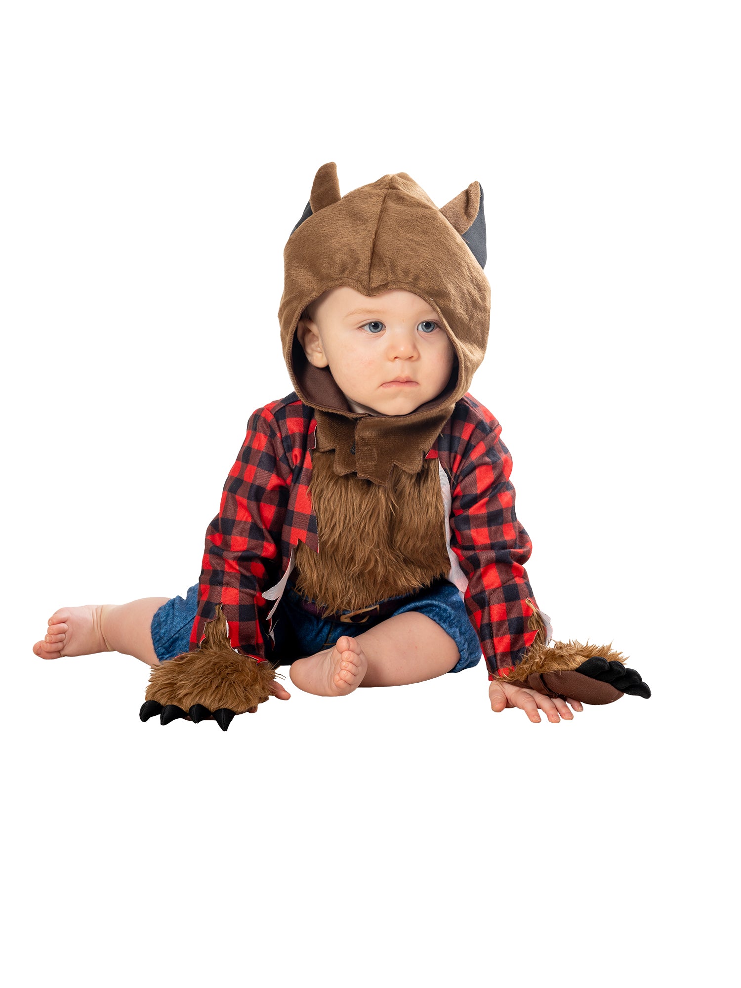 Rubies Werwolf-Kinderkostüm für Jungen mit Overall und Headpiece