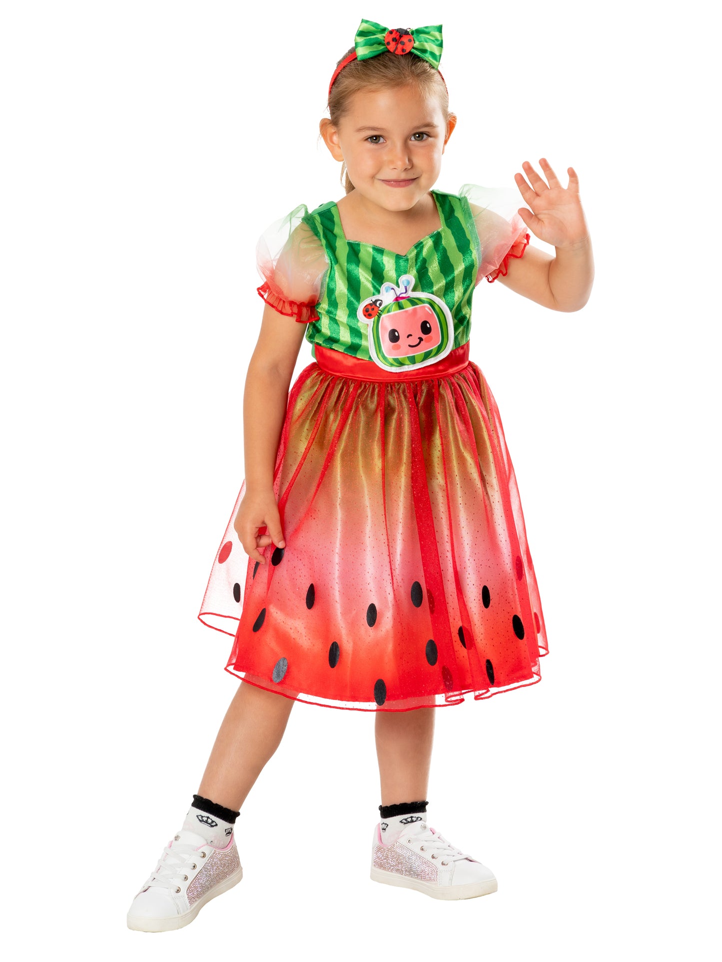 Rubies Cocomelon Kinderkostüm Kleid mit Plüschtier und Haarreif für Mädchen – Produktansicht