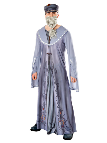 Rubies Dumbledore Kostüm für Herren mit Mock Coat, Filz-Bart und Hut – Produktansicht