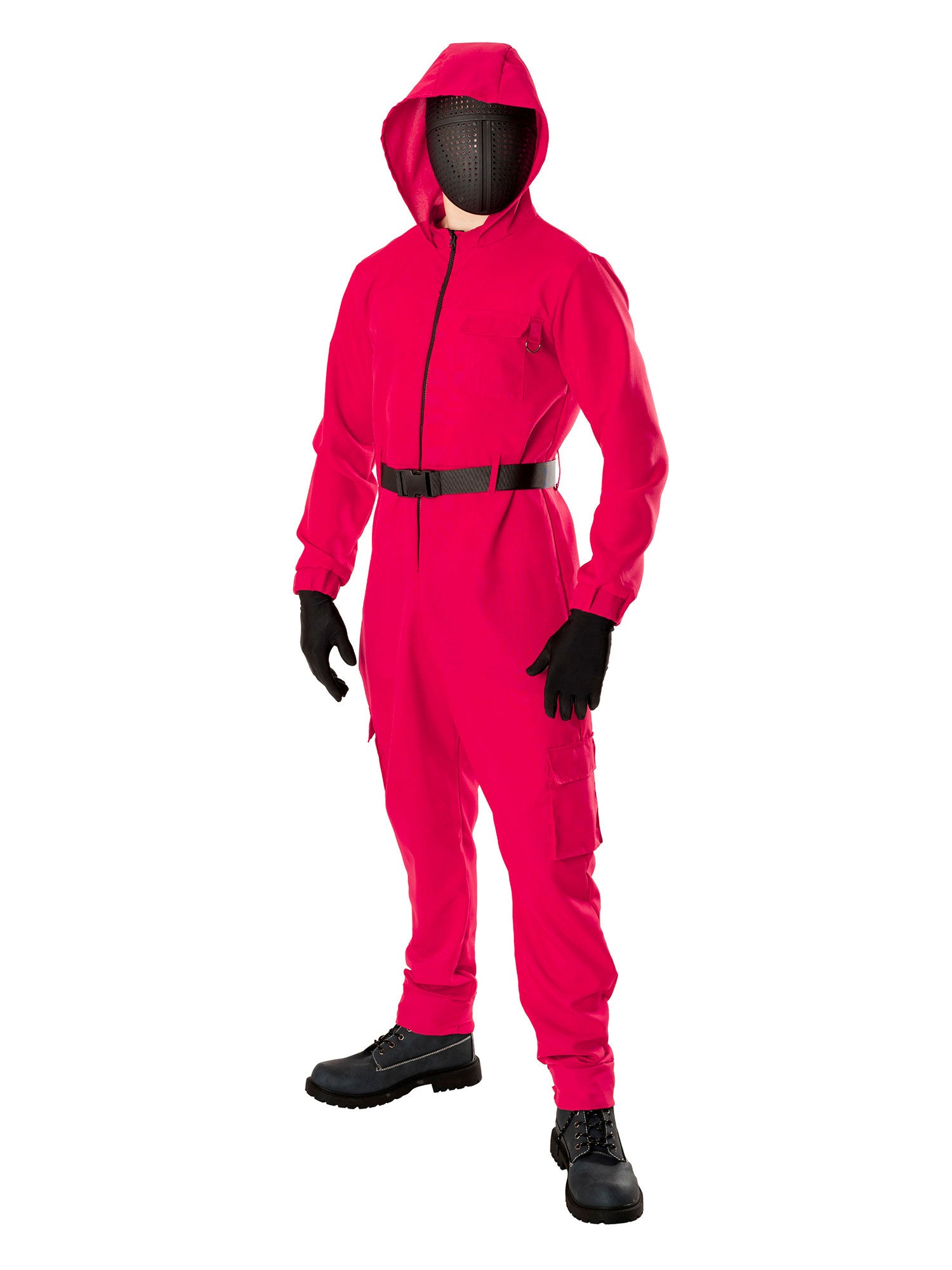 Rubies The Gamer Suit Kostüm für Erwachsene mit Overall, Gürtel und Maske – Produktansicht
