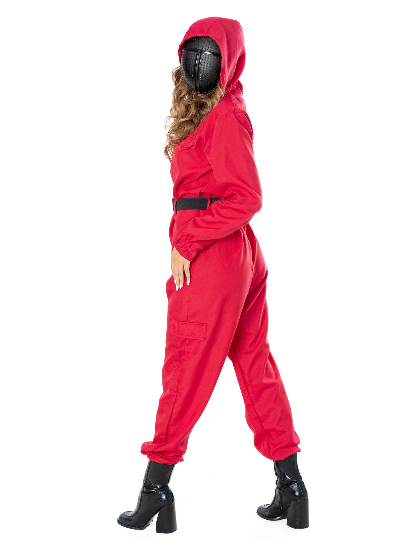 Rubies The Gamer Suit Kostüm für Erwachsene mit Overall, Gürtel und Maske – Verpackung