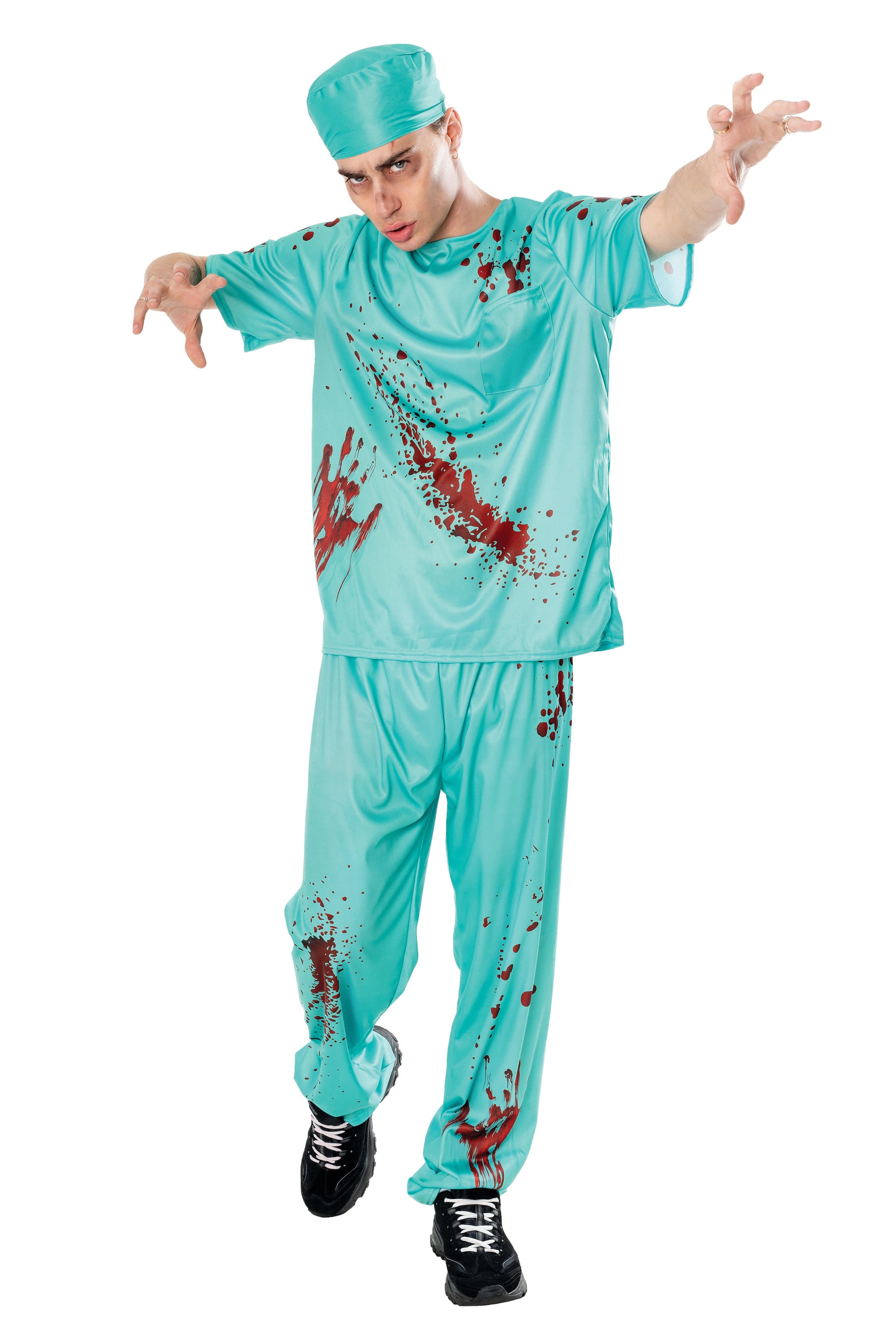 Rubies Bloody Doctor Kostüm für Herren mit Oberteil und Hose