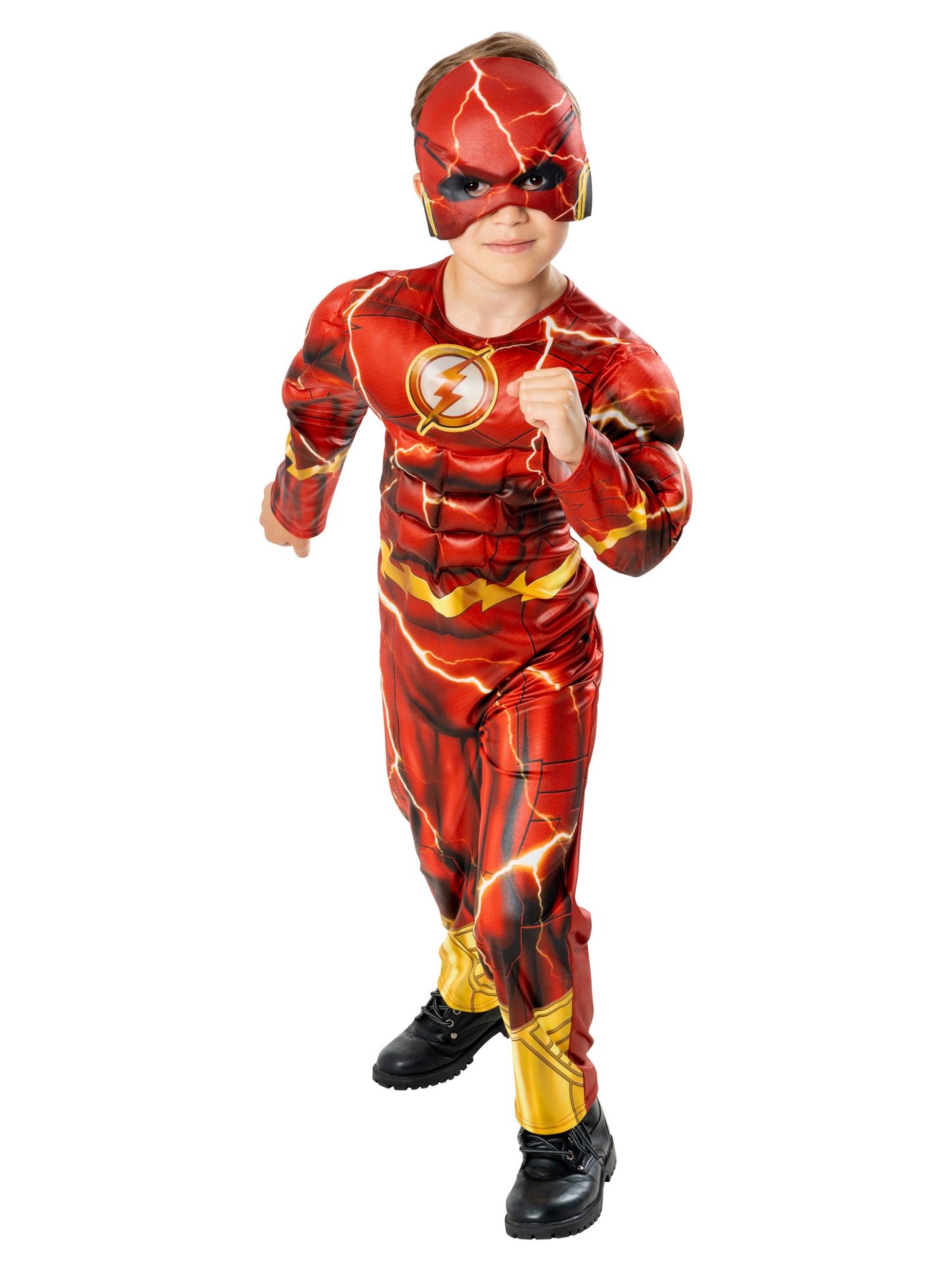 The Flash Kinderkostüm von Rubies mit gepolstertem Anzug – Produktansicht