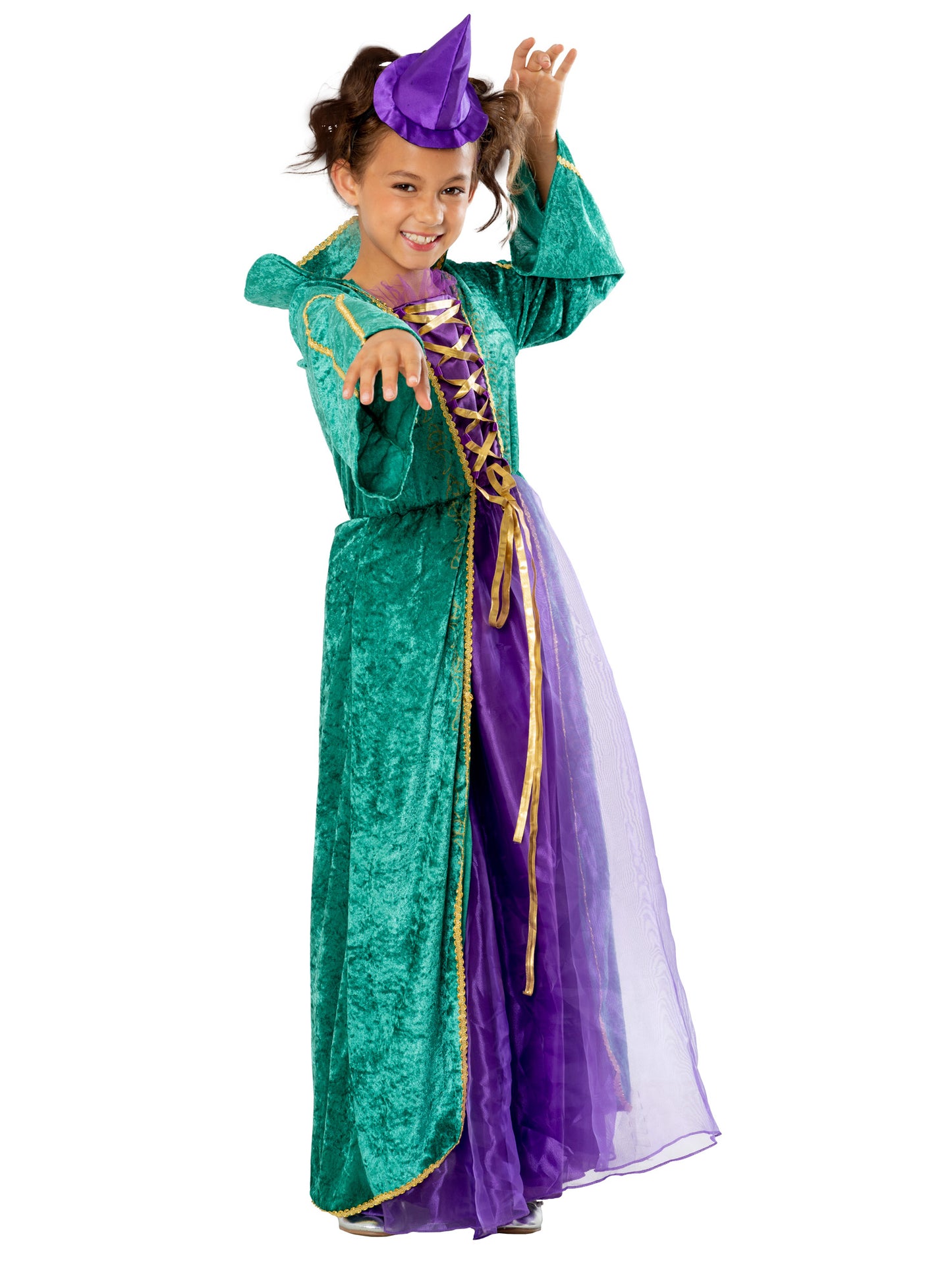 Rubies Enchanted Sister Witch Kinderkostüm für Mädchen – Seitenansicht