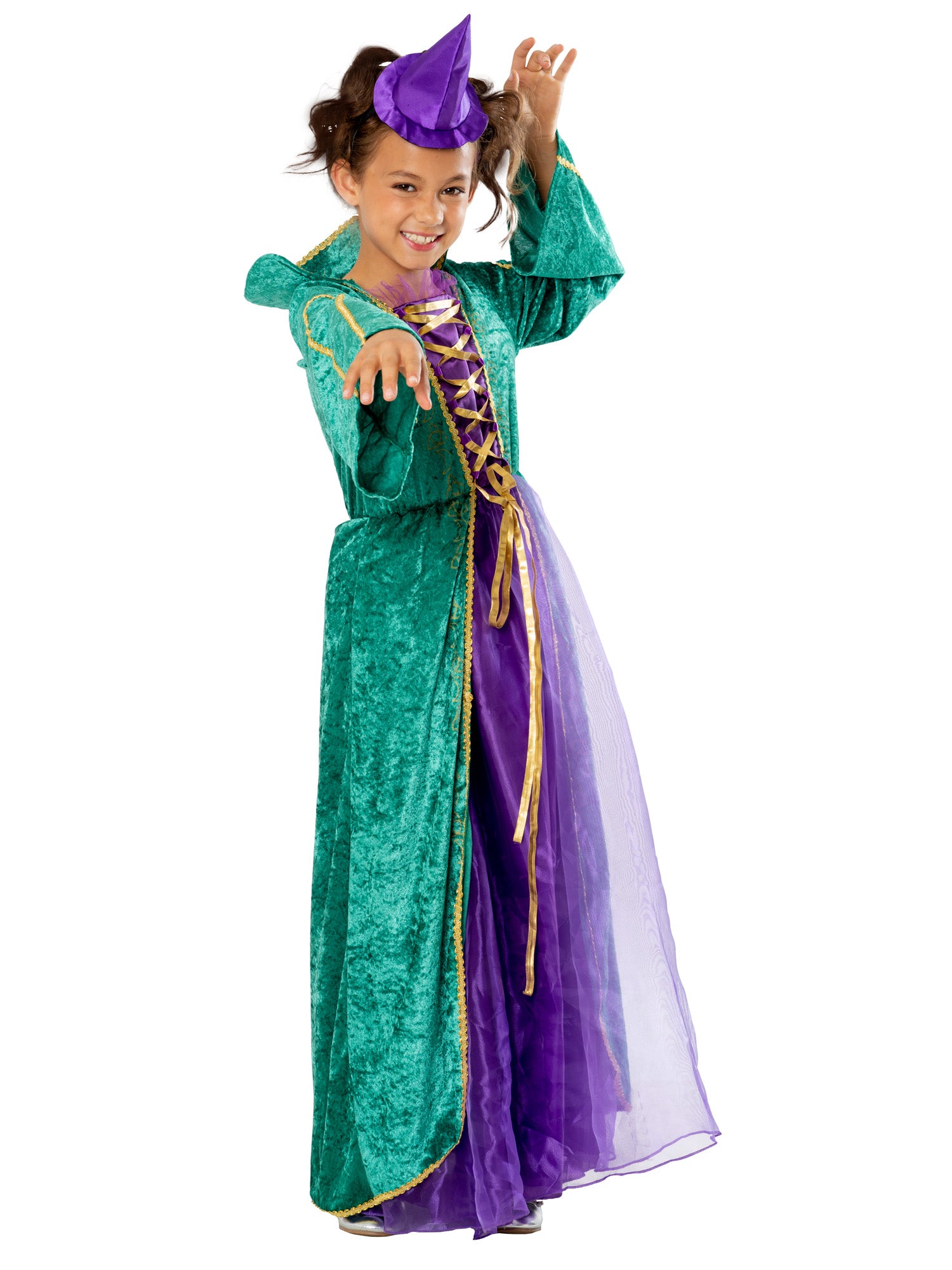 Rubies Enchanted Sister Witch Kinderkostüm für Mädchen – Seitenansicht
