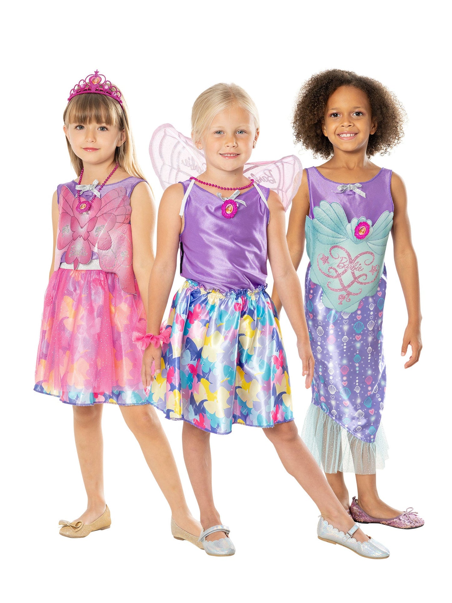 Rubies Barbie Dress-Up Trunk Kinderkostüm für Mädchen mit Verkleidungsset – Produktansicht