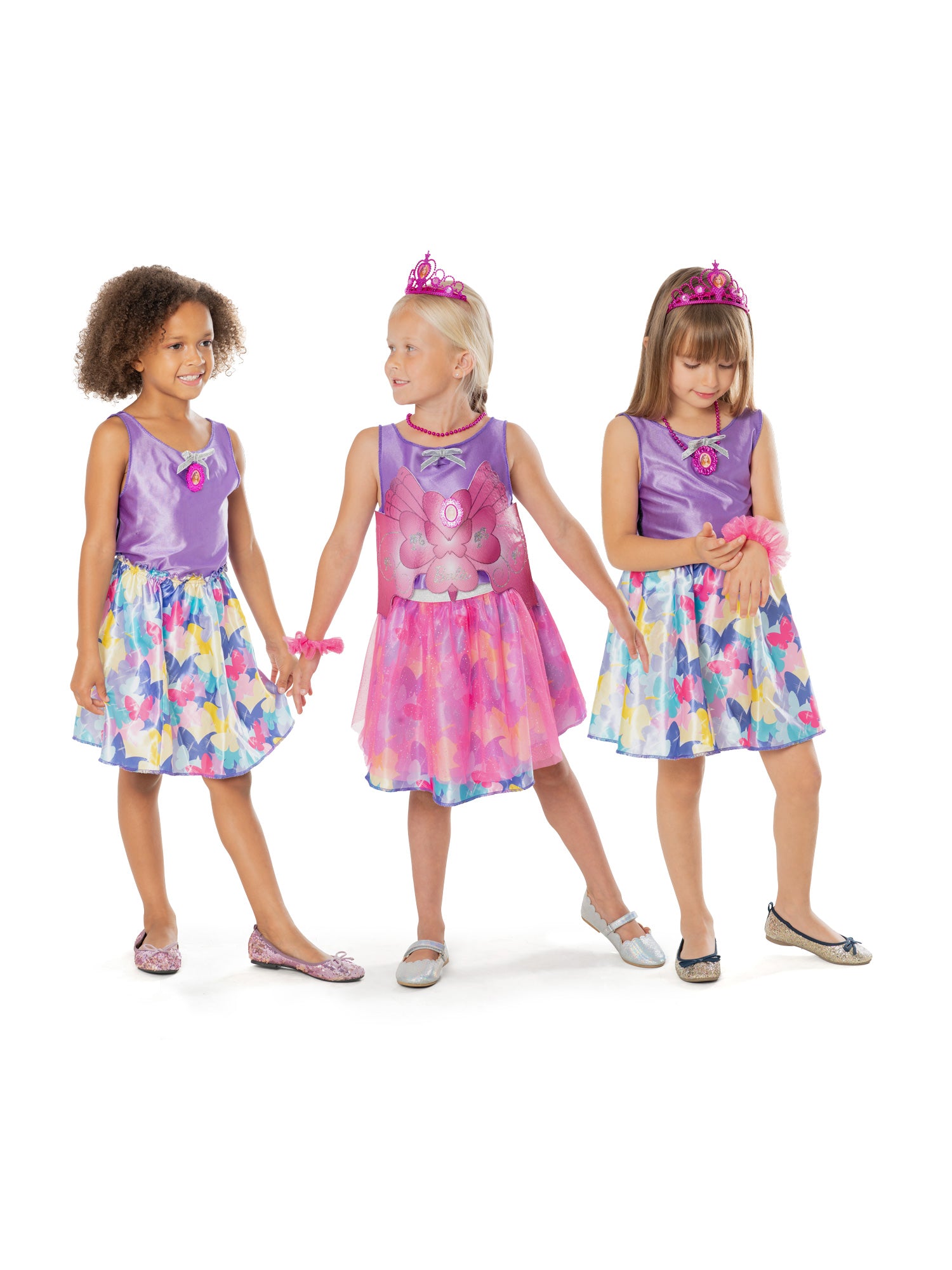 Rubies Barbie Dress-Up Trunk Kinderkostüm für Mädchen mit Verkleidungsset – Detailansicht