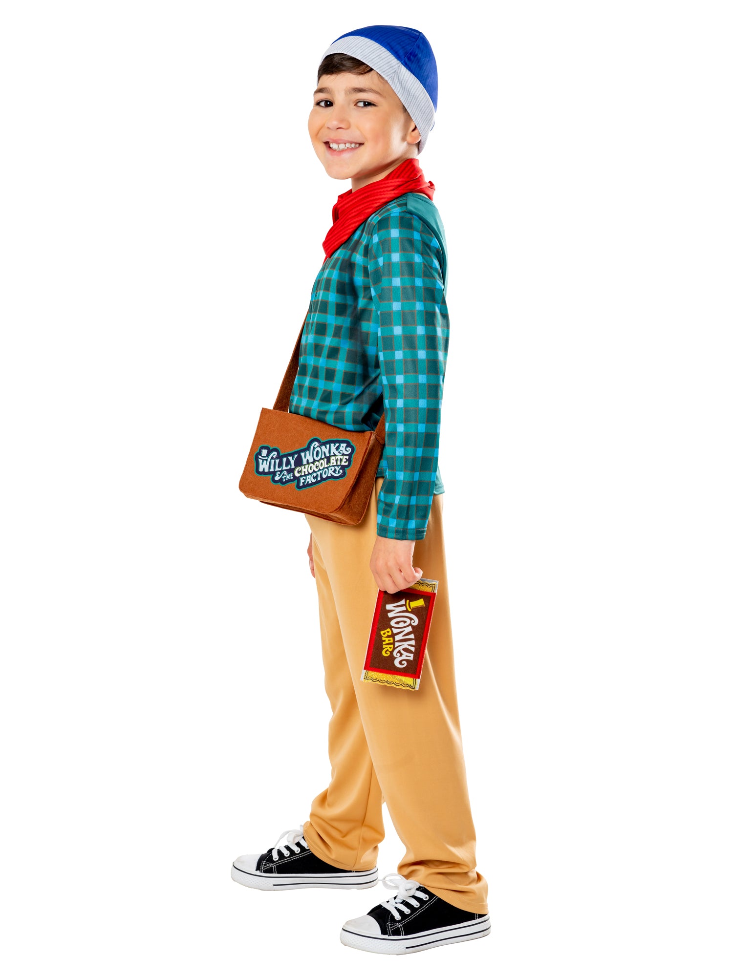 Rubies Charlie Bucket Kinderkostüm für Jungen mit Zubehör – Seitenansicht