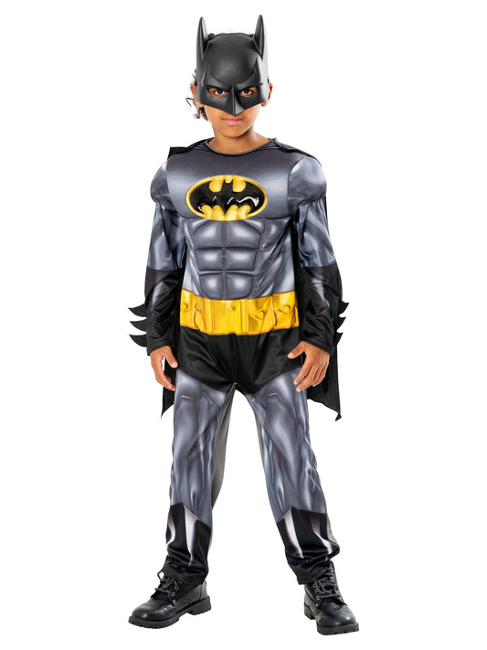 Batman Metallic Kinderkostüm für Jungen von Rubies – Produktansicht