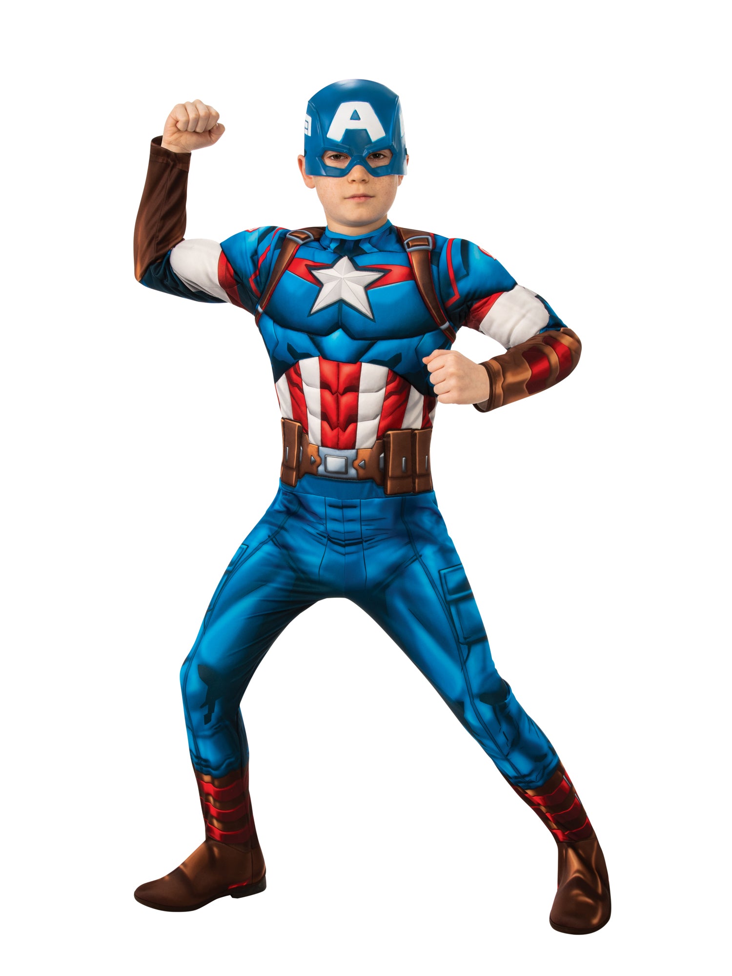Rubies Captain America Kinderkostüm für Jungen mit Maske – Marvel Superheldenkostüm – Produktansicht