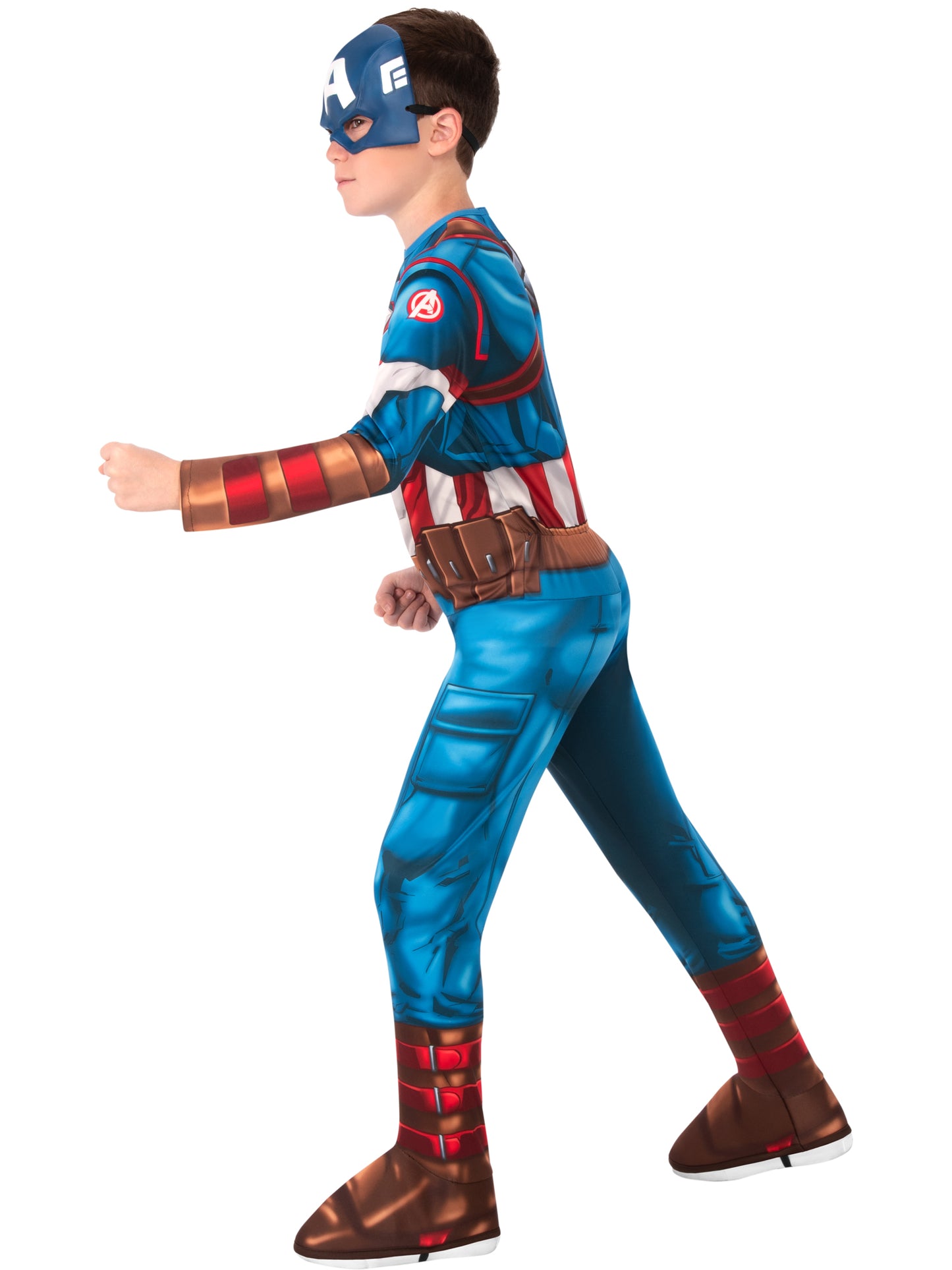 Rubies Captain America Kinderkostüm für Jungen mit Maske – Marvel Superheldenkostüm – Detailansicht