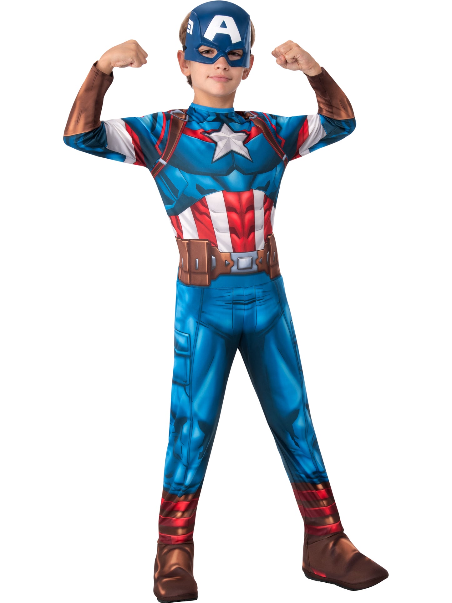 Rubies Captain America Kinderkostüm für Jungen mit Maske – Marvel Superheldenkostüm – Verpackung