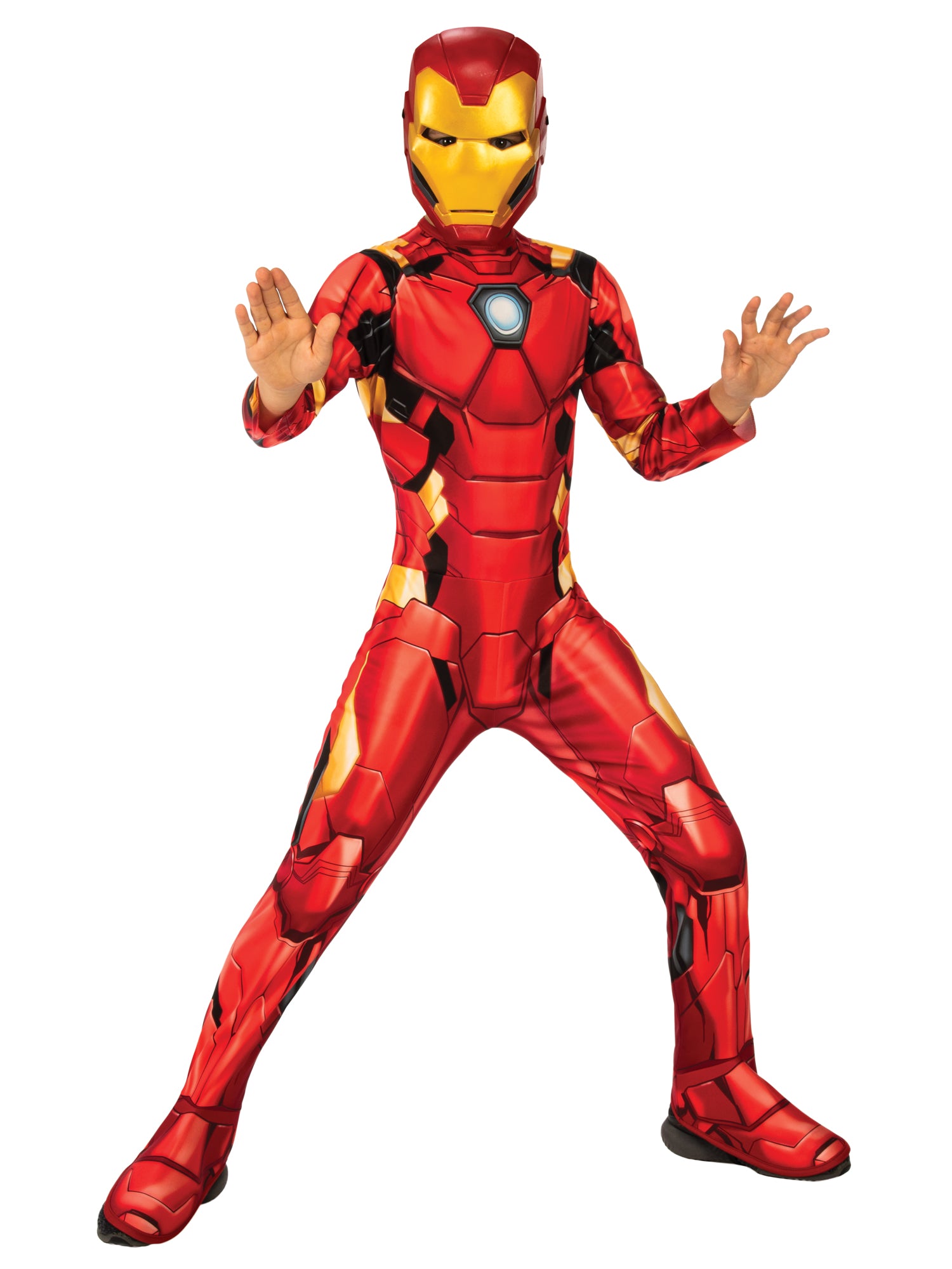 Iron Man Kinderkostüm von Rubies mit Overall und Maske – Produktansicht