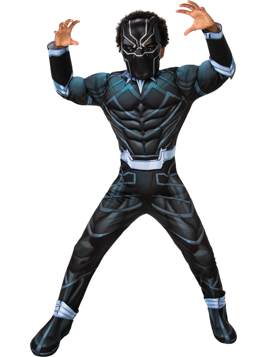 Rubies Black Panther Deluxe Kinderkostüm für Jungen mit Maske – Produktansicht