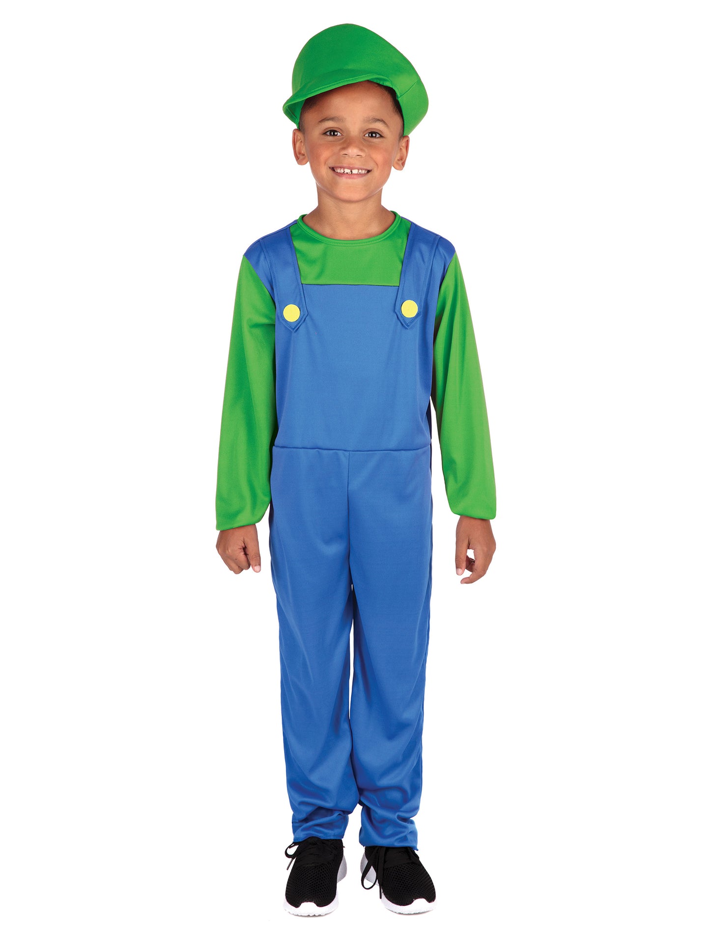 Rubies Green Plumber Boy Kinderkostüm für Jungen mit Overall und Hut