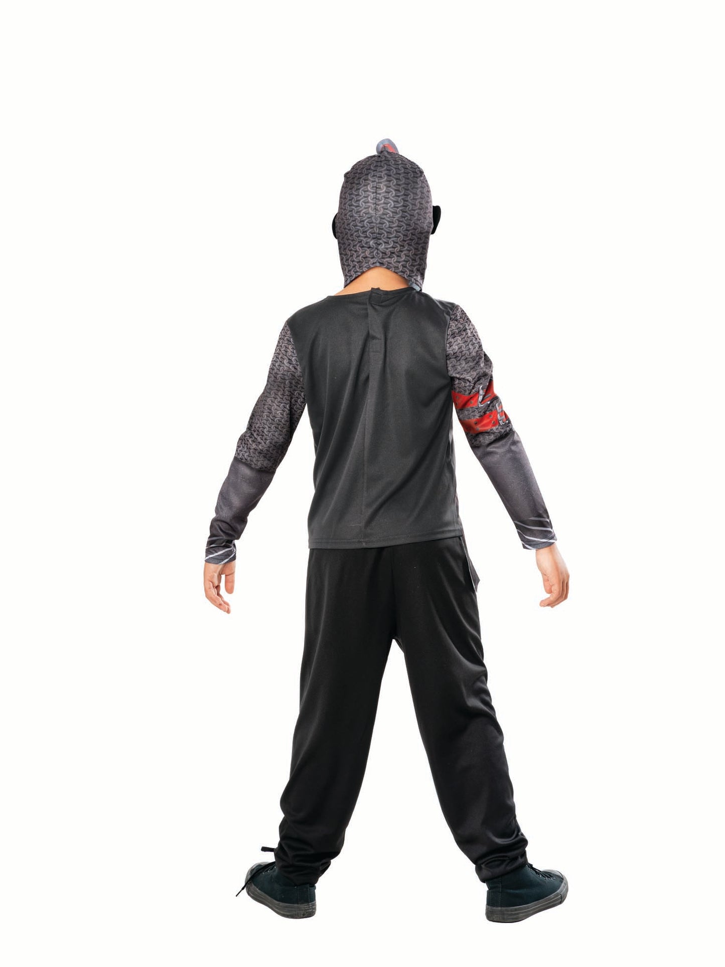 Rubies Black Knight Kinderkostüm für Jungen mit Top, Hose und Snood-Maske – Seitenansicht
