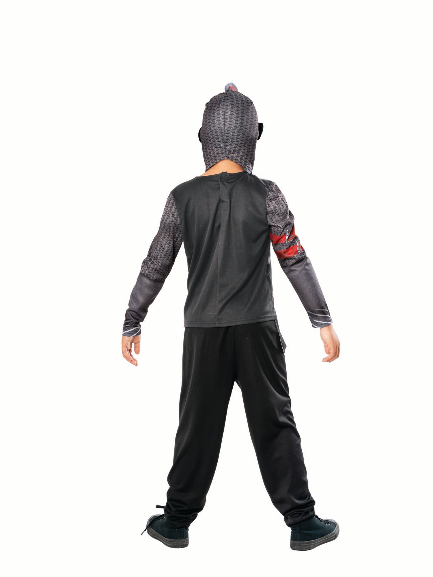 Rubies Black Knight Kinderkostüm für Jungen mit Top, Hose und Snood-Maske – Seitenansicht