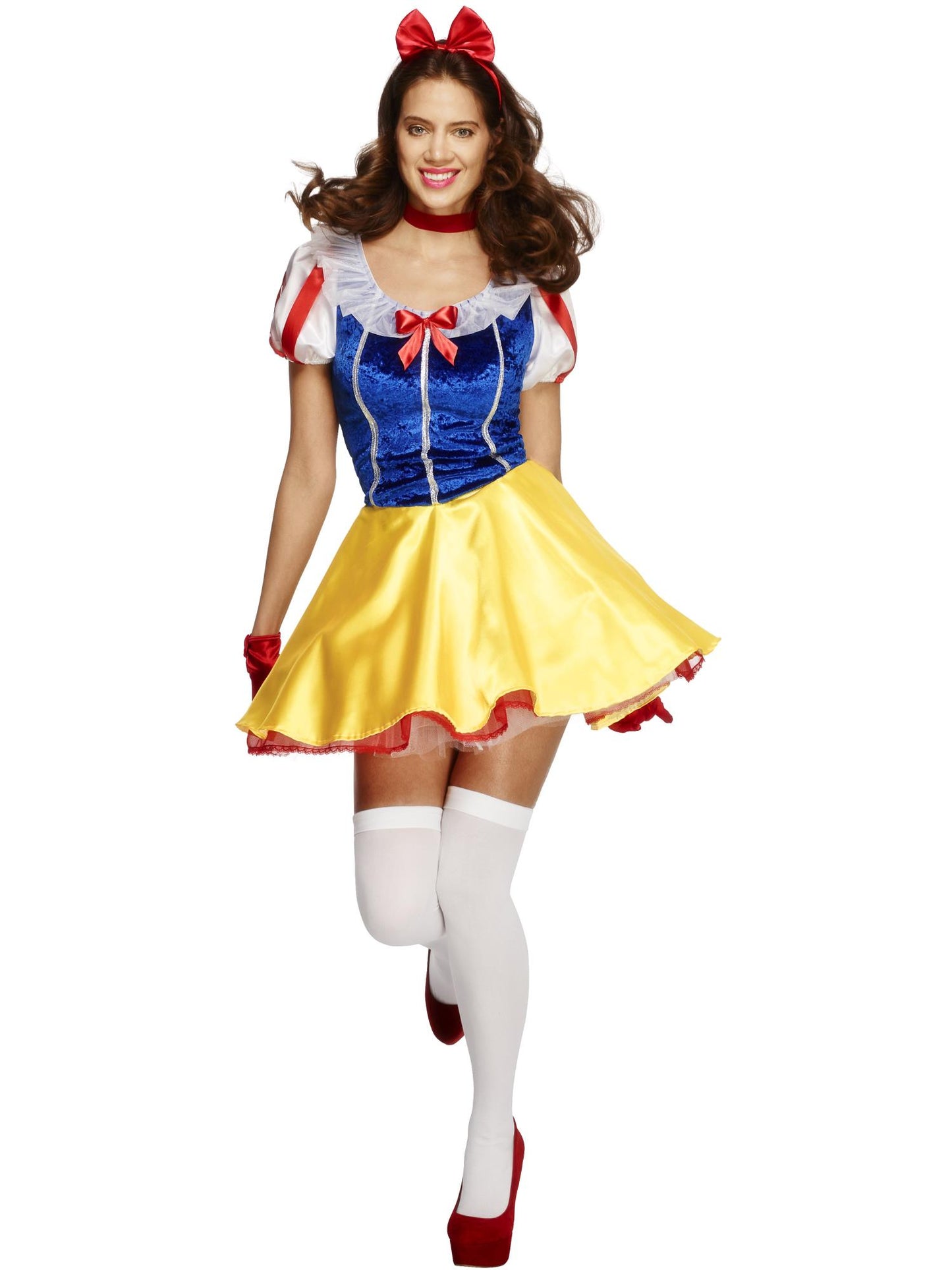 Smiffys SNOWWHITE Fever Fairytale Costume, with Dress, Blue CS für Damen