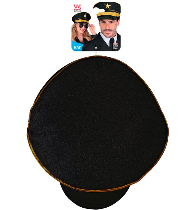 Offiziersmütze mit Stern als Kostümzubehör für Fasnacht und Karneval