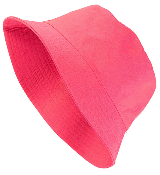 80er Neon Bucket Fischer Hut in Neon Pink