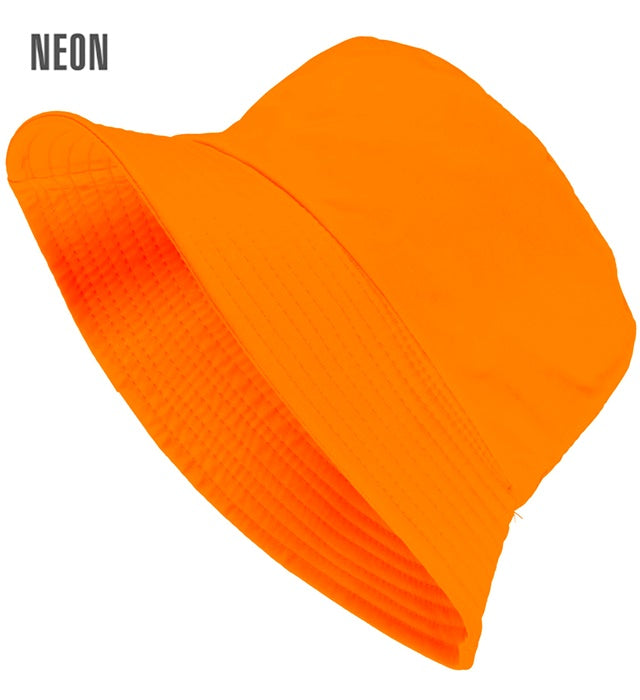 Neon orangener Anglerhut als leuchtendes Fasnacht-Accessoire