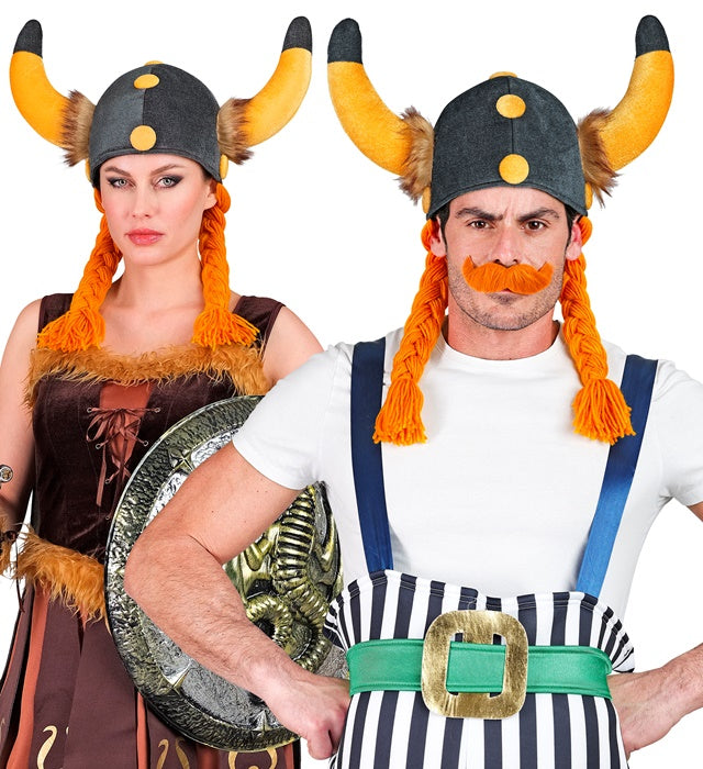 WIKINGERHELM MIT ZÖPFEN Diverse Farben