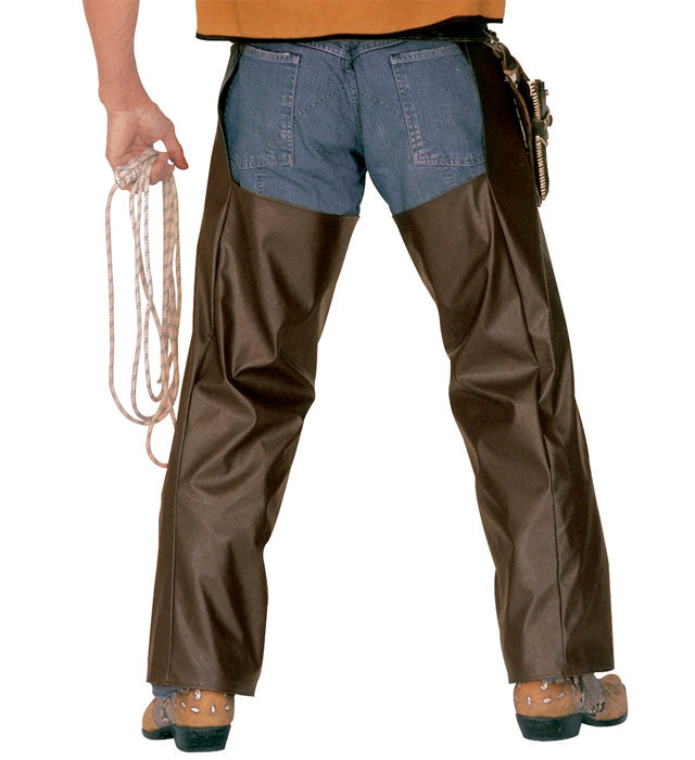 Cowboy-Chaps aus Lederimitat für Fasnacht und Mottoparty
