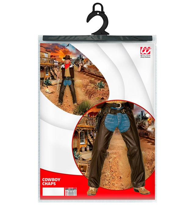 Cowboy-Chaps aus Lederimitat für Fasnacht und Mottoparty