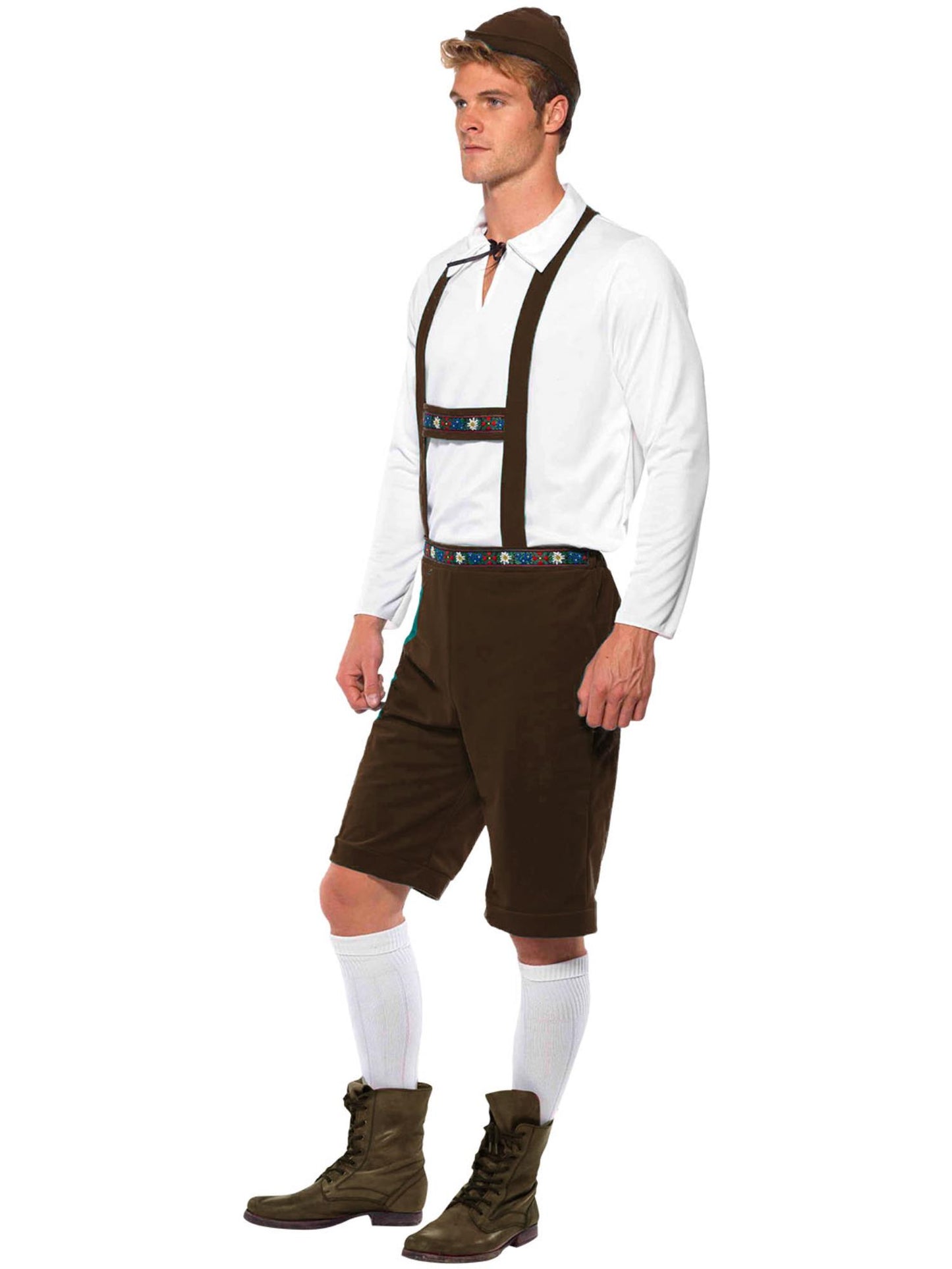 Smiffys Bavarian Man Costume, Brown CS für Herren