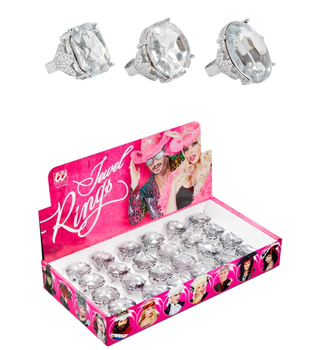 Fasnacht Diamantring in Displaybox mit drei verschiedenen Modellen