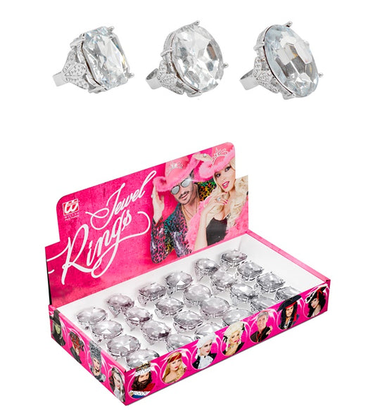 Fasnacht Diamantring in Displaybox mit drei verschiedenen Modellen
