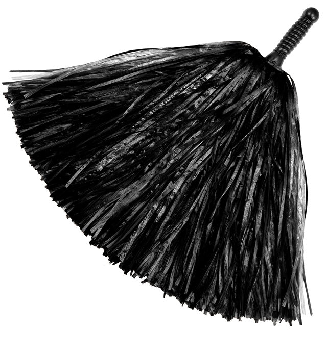 Schwarzer Pompon als Kostümzubehör für Fasnacht und Karneval